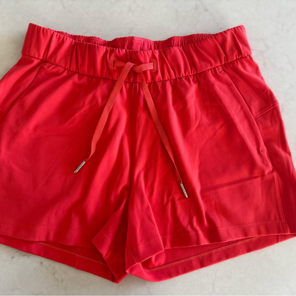 Lululemon Athletica Red Performance Athletic Shorts